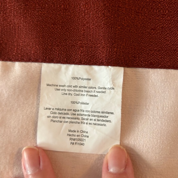 NWOT Set of 2 Ellery Homestyles Curtain Panels Burgundy Rod Pocket 41" X 84" - Picture 14 of 15